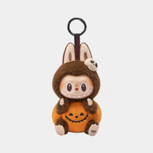 Labubu Happy Halloween Party Series-Sitting Pumpkin Vinyl Plush Pendant